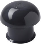Chapeau de ventilation simple Nicoll CC12 diamètre 125 mm ardoise